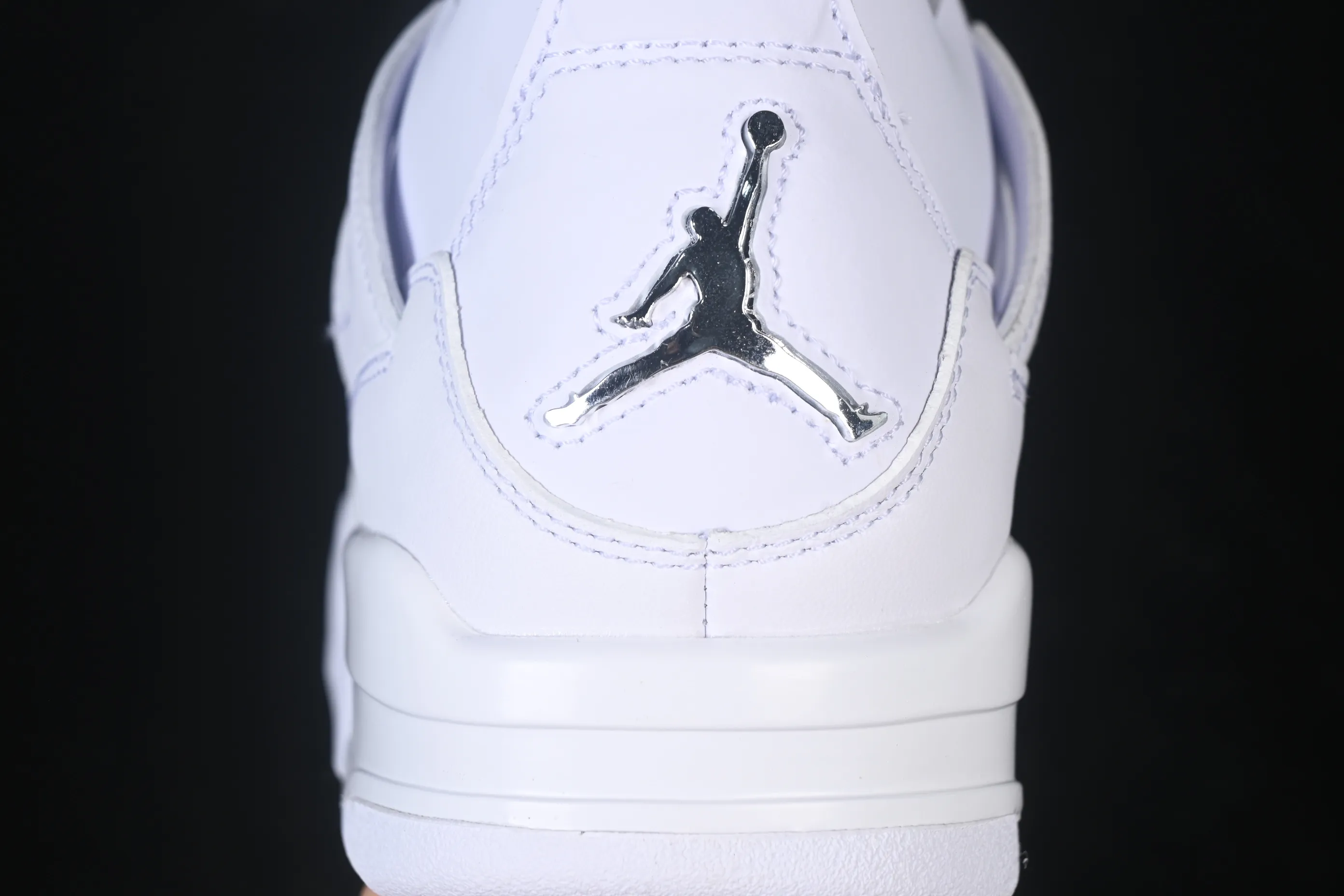 All categories Air Jordan Jordan series basketball shoes Air Jordan 4 LJR version Air Jordan 4 Retro "PureMoney" AJ4 Joe 4 White Cat First layer leather 308497-100
